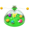 Interactive Cat Puzzle Toy Spinning Track Balls Feather Teaser Brain Game For Kittens 2