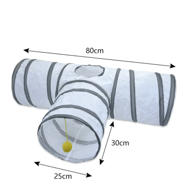 Foldable Cat Tunnel Toy Interactive Play Tunnel For Kittens Indoor Cats 1