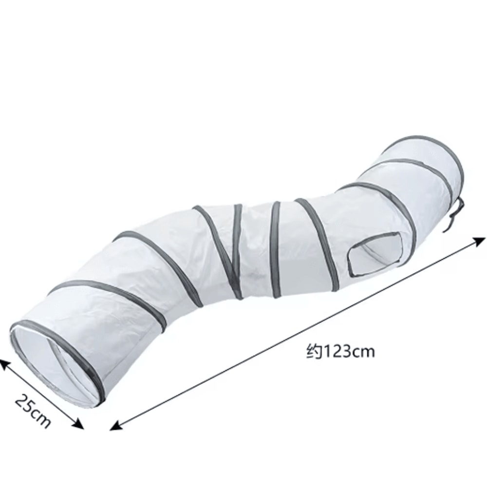 Foldable Cat Tunnel Toy Interactive Play Tunnel For Kittens Indoor Cats 2