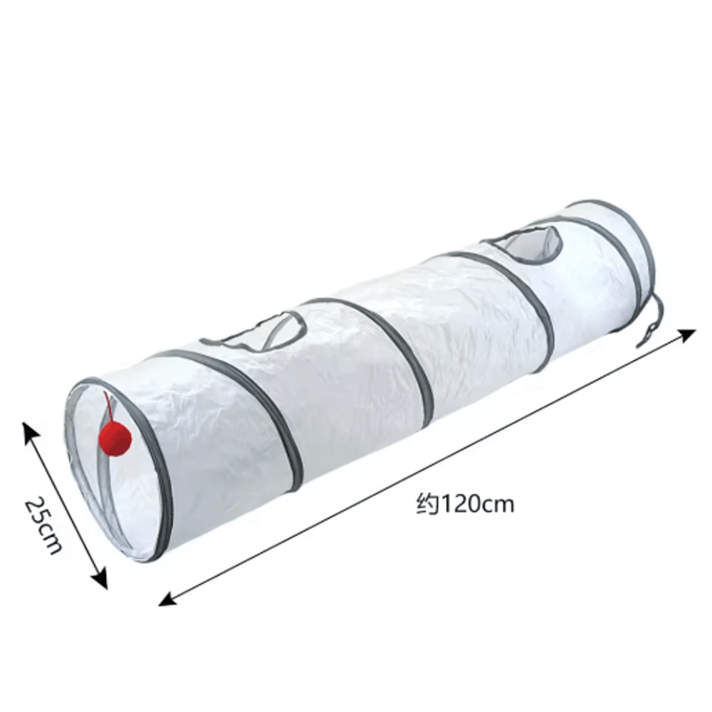 Foldable Cat Tunnel Toy Interactive Play Tunnel For Kittens Indoor Cats 5