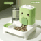 Automatic GravityFed Pet Feeder Water Dispenser Large Capacity SpillProof Feeding Station 1