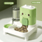 Automatic GravityFed Pet Feeder Water Dispenser Large Capacity SpillProof Feeding Station 1