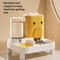 Automatic GravityFed Pet Feeder Water Dispenser Large Capacity SpillProof Feeding Station 5