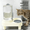 Automatic GravityFed Pet Feeder Water Dispenser Large Capacity SpillProof Feeding Station 6
