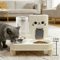 Automatic GravityFed Pet Feeder Water Dispenser Large Capacity SpillProof Feeding Station 0