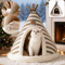SelfWarming Plush Cat Tent Bed Cozy Winter House For Indoor Cats Small Dogs 2