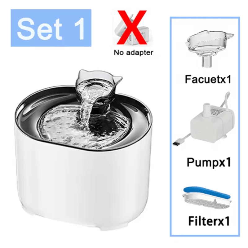 22L Intelligent Cat Water Fountain Ultra Quiet Pet Water Dispenser With Filter 3