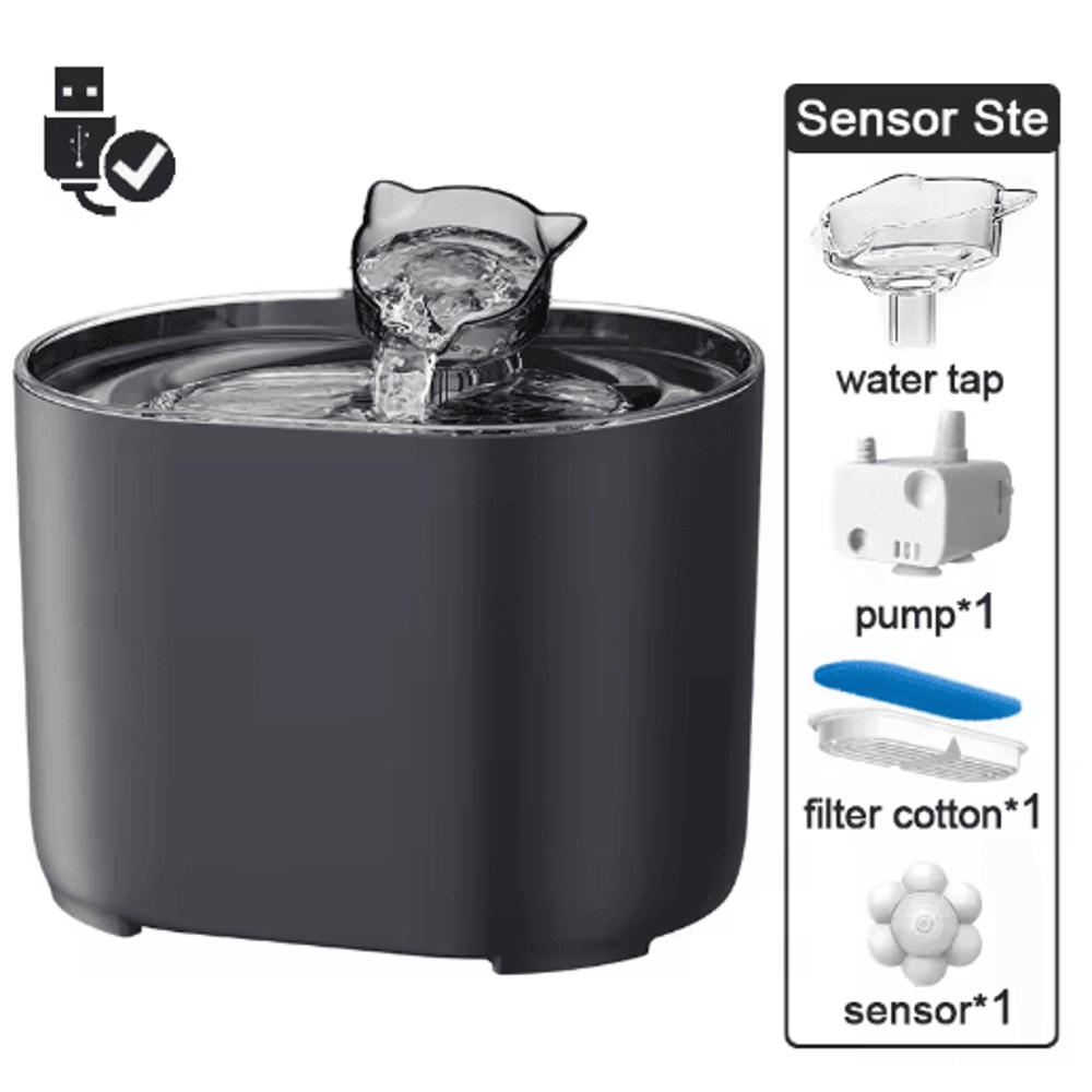 22L Intelligent Cat Water Fountain Ultra Quiet Pet Water Dispenser With Filter 5