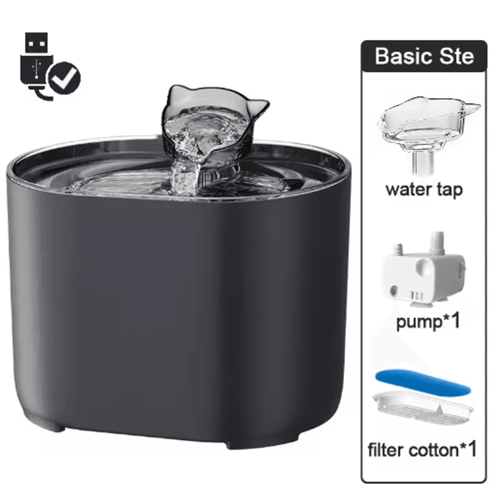 22L Intelligent Cat Water Fountain Ultra Quiet Pet Water Dispenser With Filter 6