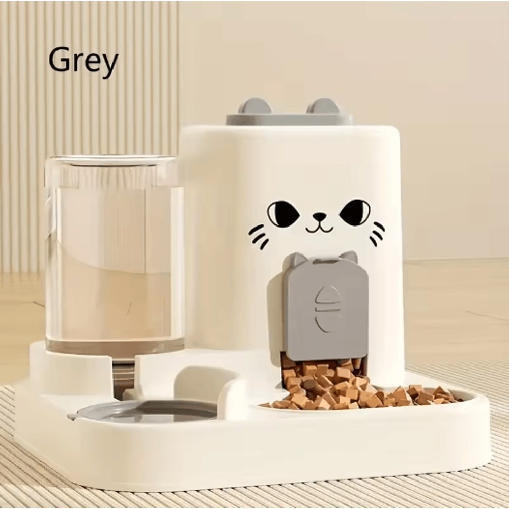 Large Capacity Automatic Pet Feeder Water Dispenser Integrated Food And Water Bowl For Cats Dogs 2