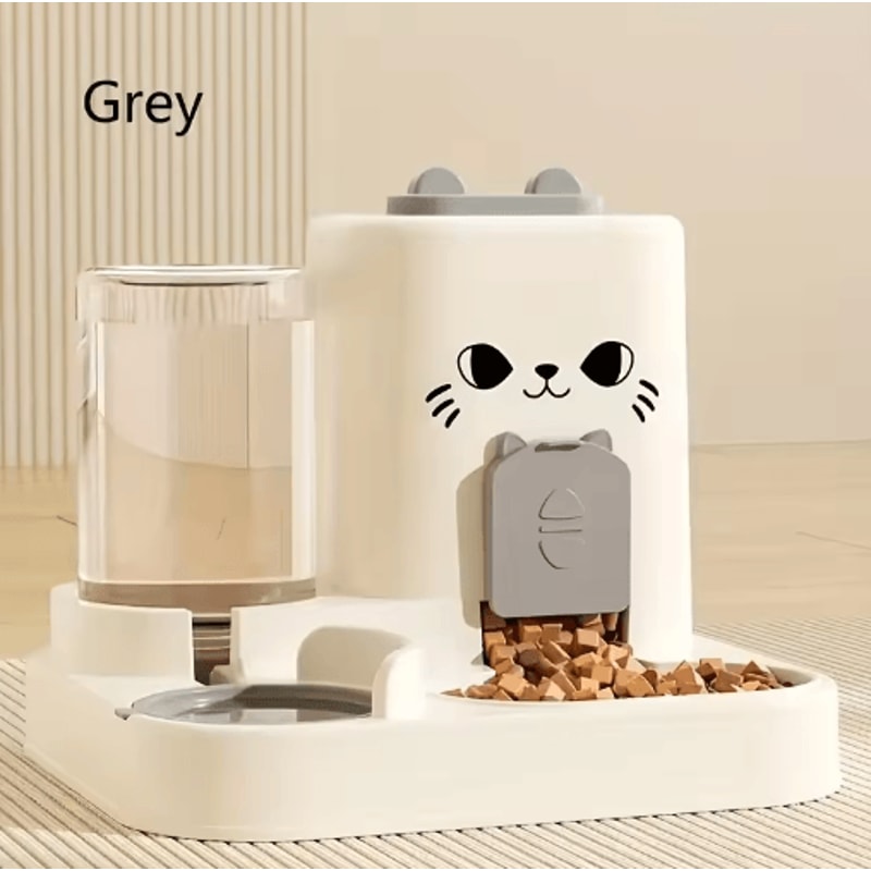 Large Capacity Automatic Pet Feeder Water Dispenser Integrated Food And Water Bowl For Cats Dogs 2