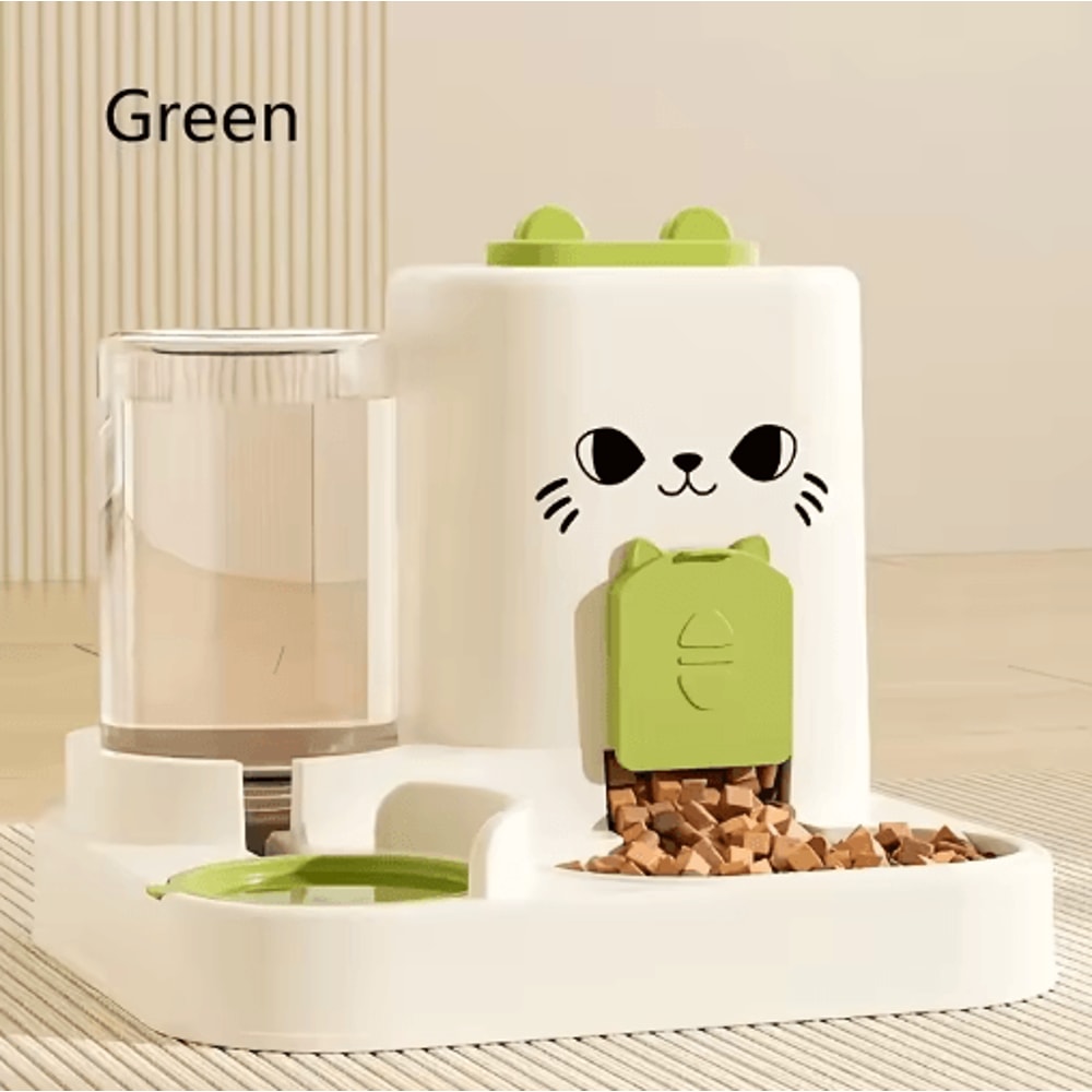 Large Capacity Automatic Pet Feeder Water Dispenser Integrated Food And Water Bowl For Cats Dogs 3