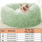 Soft Long Plush Donut Pet Bed Warm Faux Fur Sleeping Nest For Cats Small Dogs 2