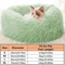 Soft Long Plush Donut Pet Bed Warm Faux Fur Sleeping Nest For Cats Small Dogs 2