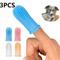3PCS Pet Finger Toothbrush Set Soft Dental Cleaning Brush For Dogs Cats 0