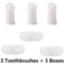 3PCS Pet Finger Toothbrush Set Soft Dental Cleaning Brush For Dogs Cats 2