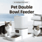 6L WiFi Automatic Pet Feeder Dual Bowl Smart Food Dispenser For Cats Dogs 2