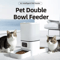 6L WiFi Automatic Pet Feeder Dual Bowl Smart Food Dispenser For Cats Dogs 2