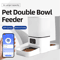 6L WiFi Automatic Pet Feeder Dual Bowl Smart Food Dispenser For Cats Dogs 0