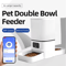 6L WiFi Automatic Pet Feeder Dual Bowl Smart Food Dispenser For Cats Dogs 0