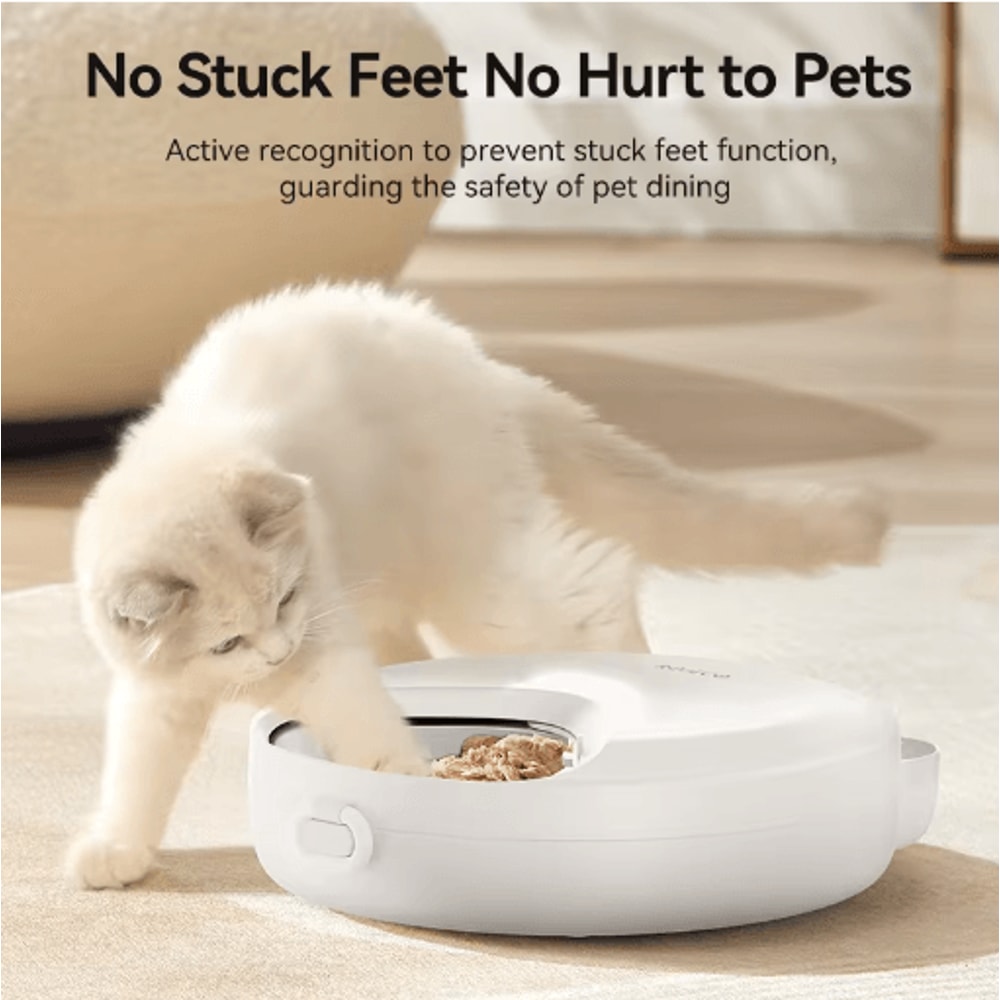 ROJECO 4Meal Wireless Automatic Pet Feeder Smart Wet Dry Food Dispenser For Cats Dogs 3
