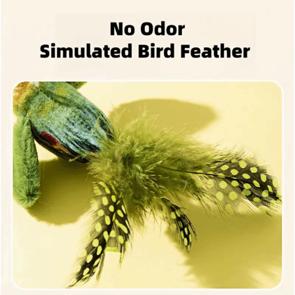 Interactive Bird Sound Cat Toy Plush Catnip Hunting Toy For Indoor Cats 4