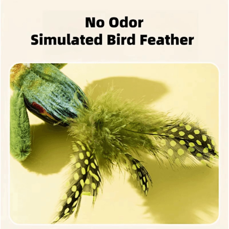 Interactive Bird Sound Cat Toy Plush Catnip Hunting Toy For Indoor Cats 4