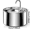 ZYFeeder 22L Stainless Steel Cat Water Fountain Automatic Pet Drinking Water Dispenser 5