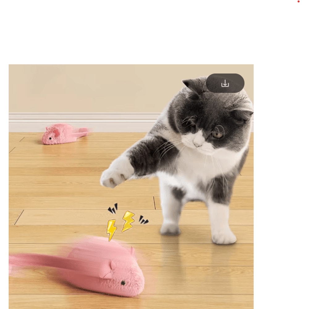 Interactive Plush Mouse Cat Toy Luminous Chew Hunting Toy For Indoor Cats 4