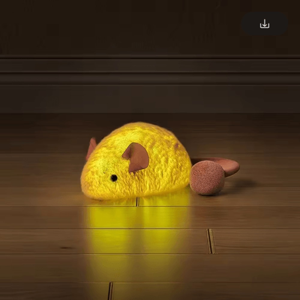 Interactive Plush Mouse Cat Toy Luminous Chew Hunting Toy For Indoor Cats 5