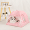 Warm Plush Pet Tent Bed Cozy Winter Cat House For Cats Small Pets 5