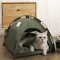 Warm Plush Pet Tent Bed Cozy Winter Cat House For Cats Small Pets 7