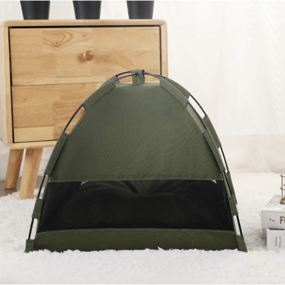 Warm Plush Pet Tent Bed Cozy Winter Cat House For Cats Small Pets 11