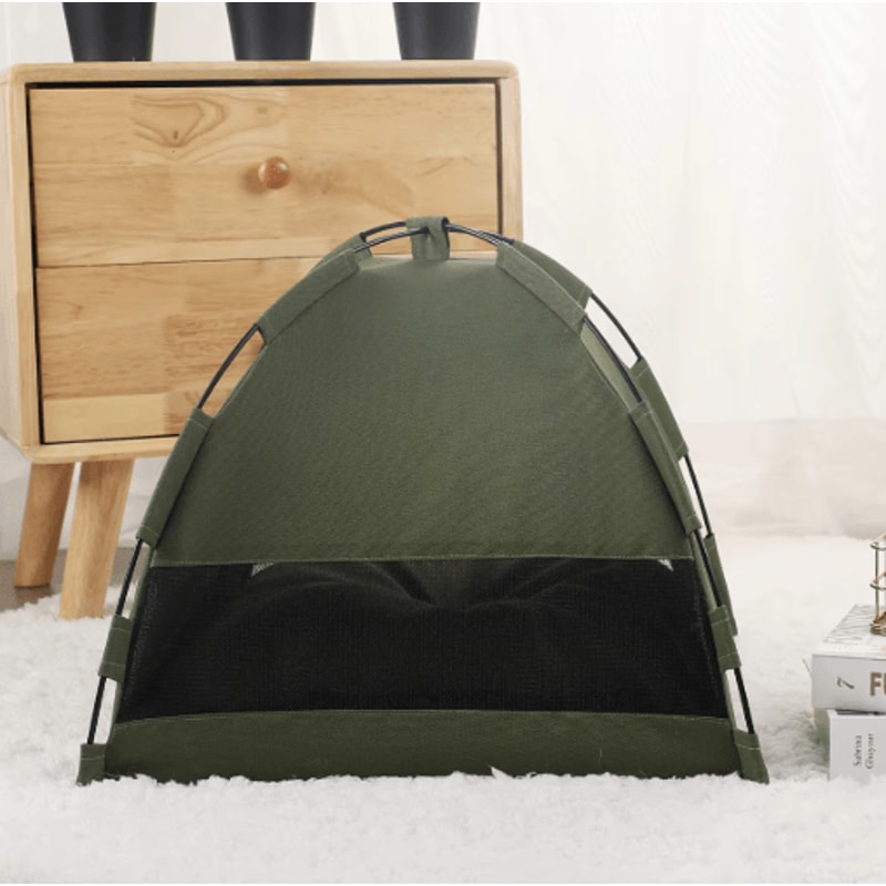 Warm Plush Pet Tent Bed Cozy Winter Cat House For Cats Small Pets 11
