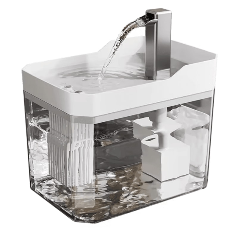 15L Automatic Cat Water Fountain Transparent USB Pet Water Dispenser With Quiet Pump 3