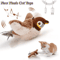 Interactive Electric Flapping Bird Cat Toy USB Rechargeable Catnip Plush Toy For Cats Dogs 0