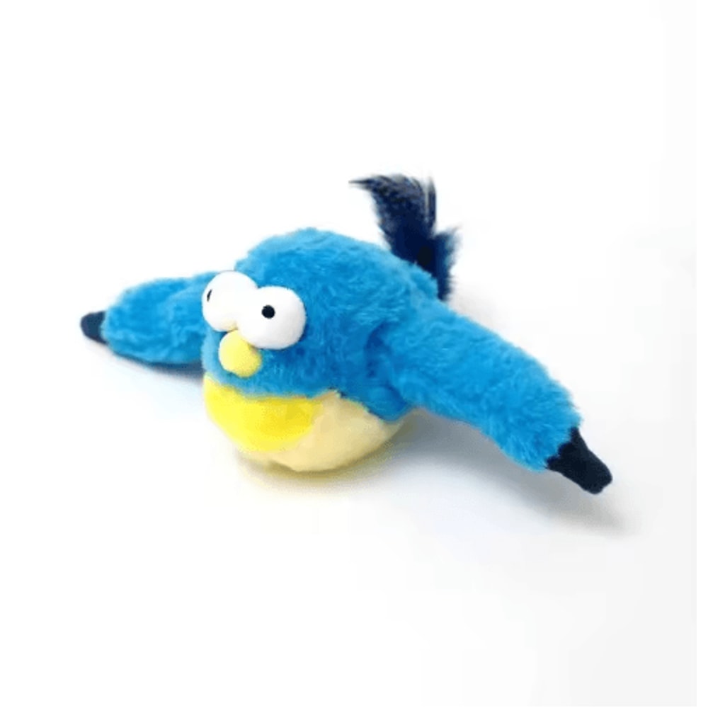 Interactive Electric Flapping Bird Cat Toy USB Rechargeable Catnip Plush Toy For Cats Dogs 2