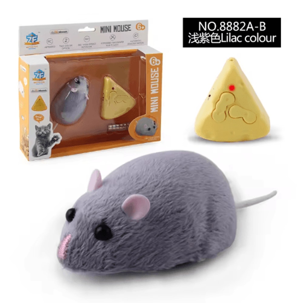 RC Mouse Cat Toy Infrared Remote Control Moving Rat Toy For Interactive Pet Play 2