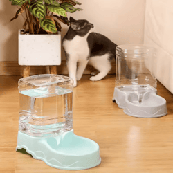 3.8l automatic pet feeder & water dispenser large capacity food and drinking bowl for cats & dogs