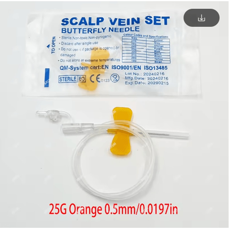 Disposable Pet Butterfly Infusion Needle Veterinary IV Infusion Needle For Pet Medical Care 3