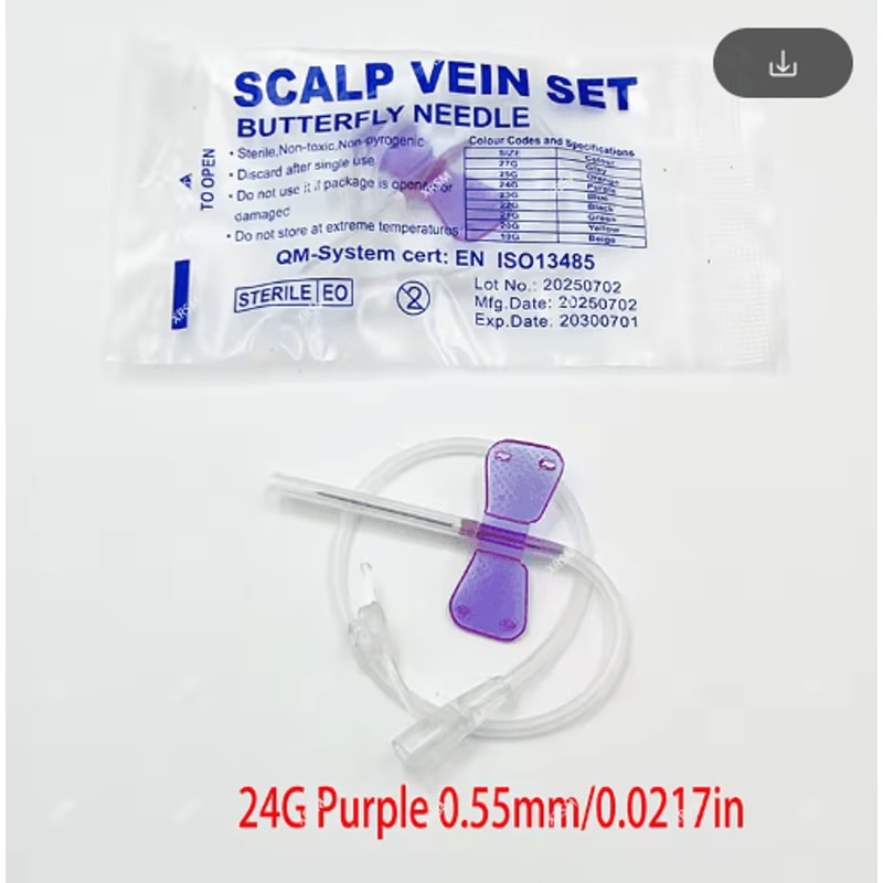 Disposable Pet Butterfly Infusion Needle Veterinary IV Infusion Needle For Pet Medical Care 4