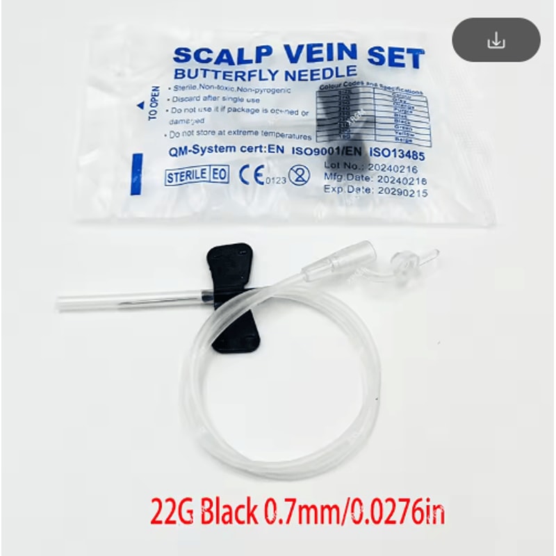 Disposable Pet Butterfly Infusion Needle Veterinary IV Infusion Needle For Pet Medical Care 6