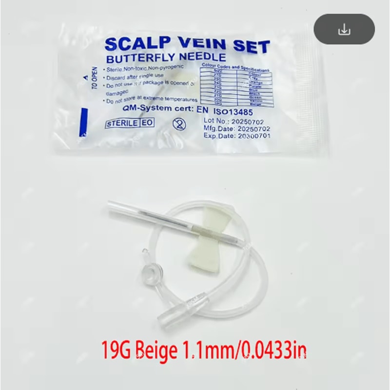 Disposable Pet Butterfly Infusion Needle Veterinary IV Infusion Needle For Pet Medical Care 9