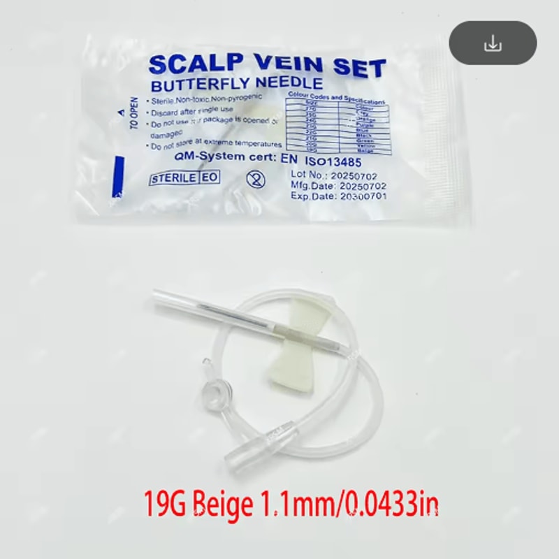 Disposable Pet Butterfly Infusion Needle Veterinary IV Infusion Needle For Pet Medical Care 19