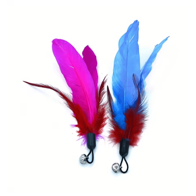11Pack Interactive Cat Wand Toy Set Feather Bell Teaser Toys For Cats And Kittens 2