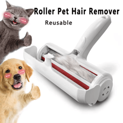 reusable pet hair remover roller for furniture clothes & carpet
