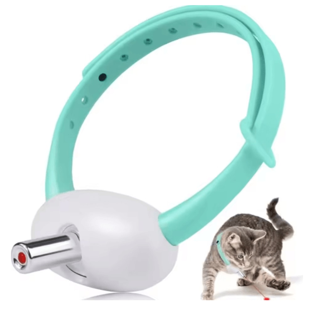 Automatic Cat Laser Toy Collar With Intelligent LED Light 0