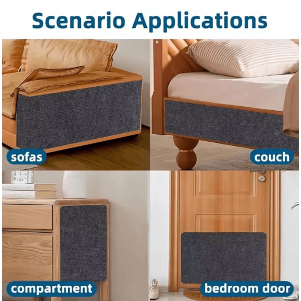 SelfAdhesive Cat Scratching Mat Trimmable Furniture Wall Protector 8
