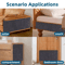 SelfAdhesive Cat Scratching Mat Trimmable Furniture Wall Protector 8