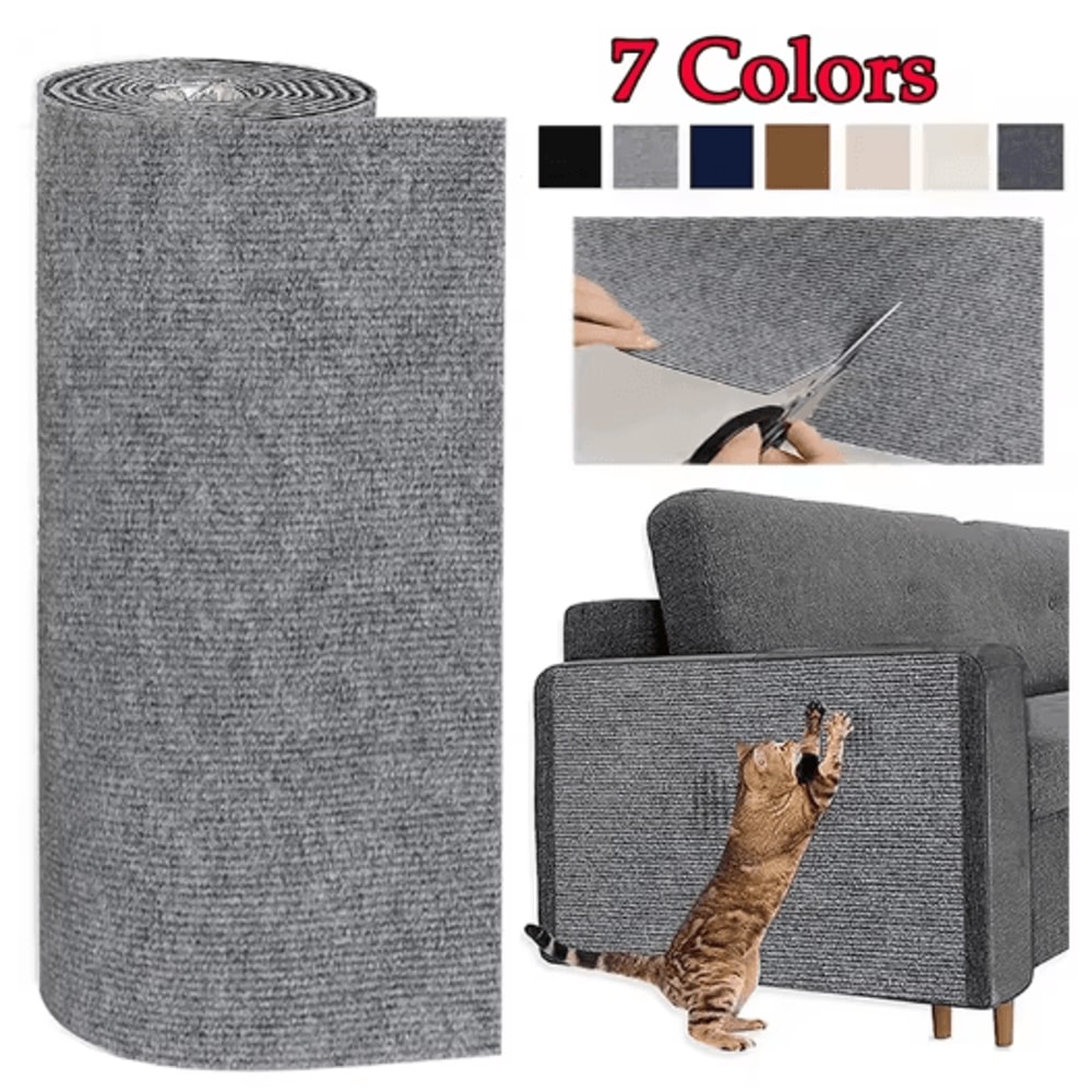 SelfAdhesive Cat Scratching Mat Trimmable Furniture Wall Protector 9